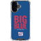 NFL New York Giants Team Motto iPhone 16 Plus Clear Case