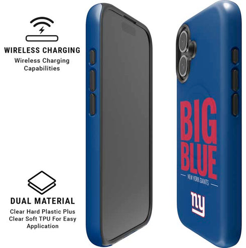 NFL New York Giants Team Motto iPhone 16 Plus Magsafe Impact Case
