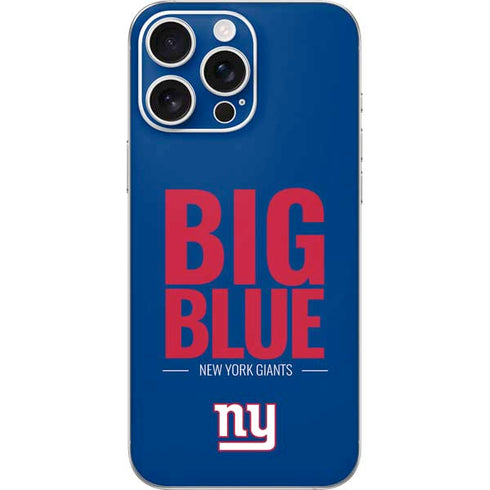 NFL New York Giants Team Motto iPhone 16 Pro Max Skin