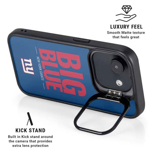 NFL New York Giants Team Motto iPhone 16e Kickstand Case