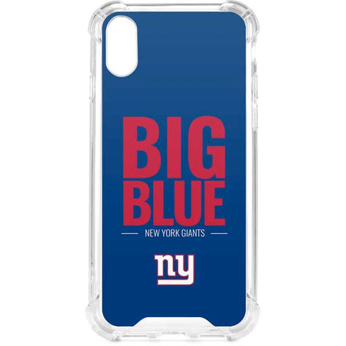 NFL New York Giants Team Motto iPhone XS Clear Case