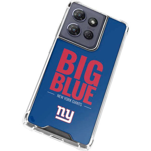 NFL New York Giants Team Motto Moto G 5G (2025) Clear Case
