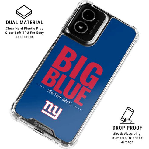 NFL New York Giants Team Motto Moto G Power 5G (2024) Clear Case