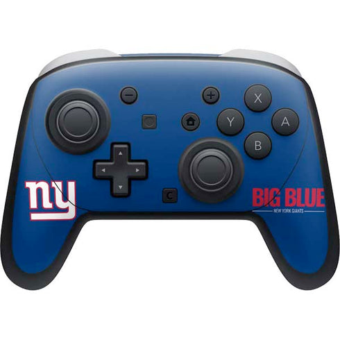 NFL New York Giants Team Motto Nintendo Switch 2 (2025) Pro Controller Skin