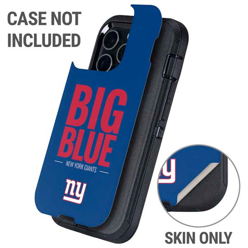 NFL New York Giants Team Motto Otterbox Defender iPhone Skin