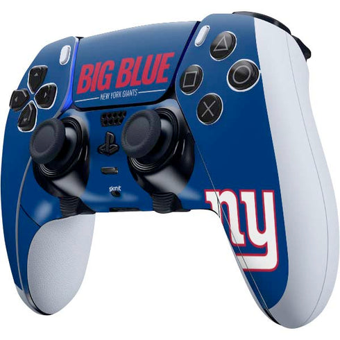 NFL New York Giants Team Motto PS5 DualSense Edge Pro Controller Skin