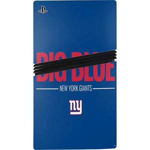 NFL New York Giants Team Motto PS5 Pro Disk Bundle Skin