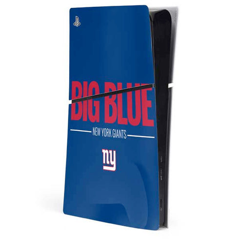NFL New York Giants Team Motto PS5 Slim Digital Edition Console Skin