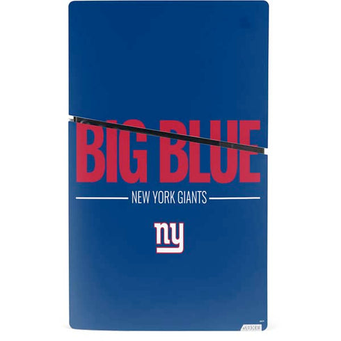 NFL New York Giants Team Motto PS5 Slim Digital Edition Console Skin
