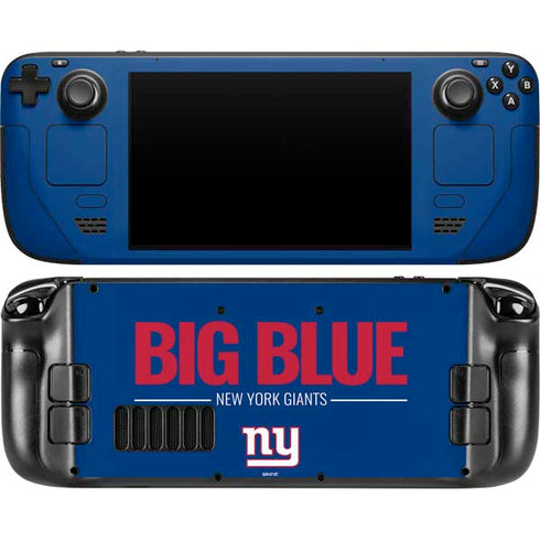 NFL New York Giants Team Motto Steam Deck Handheld Gaming Computer OLED Skin