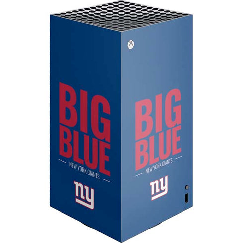 NFL New York Giants Team Motto XBox Series X Digital Edition Console Skin