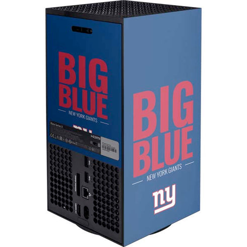 NFL New York Giants Team Motto XBox Series X Digital Edition Console Skin