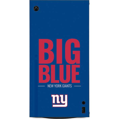 NFL New York Giants Team Motto XBox Series X Digital Edition Console Skin
