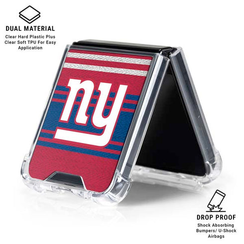 NFL New York Giants Trailblazer Galaxy Z Flip6 Clear Case