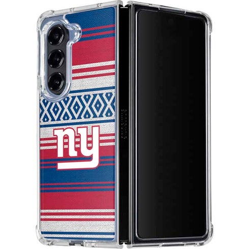NFL New York Giants Trailblazer Galaxy Z Fold5 5G Clear Case