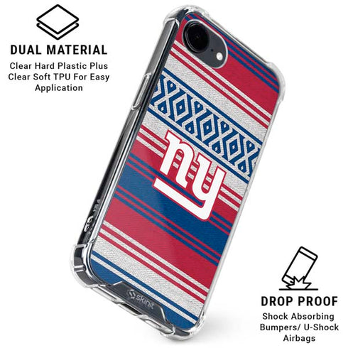NFL New York Giants Trailblazer iPhone 16e Clear Case