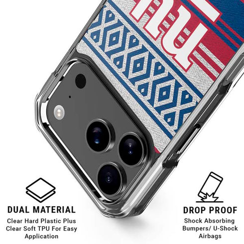 NFL New York Giants Trailblazer iPhone 18 Pro Clear Case