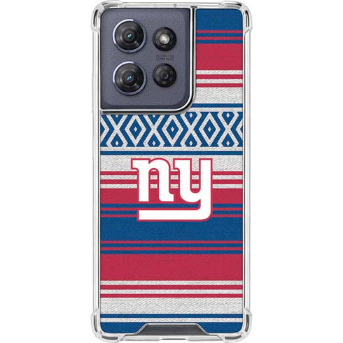 NFL New York Giants Trailblazer Moto G 5G (2025) Clear Case