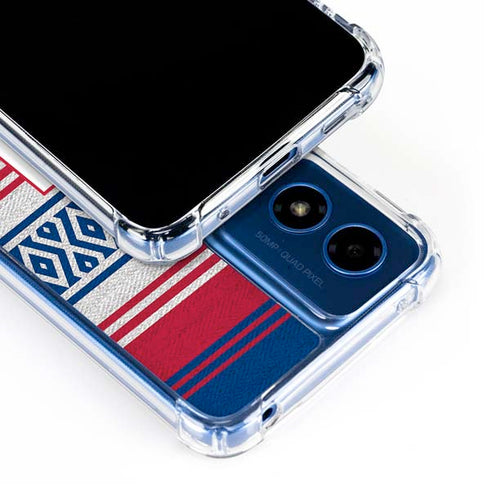 NFL New York Giants Trailblazer Moto G 5G (2024) Clear Case
