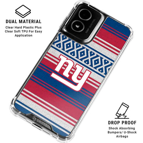 NFL New York Giants Trailblazer Moto G Power 5G (2024) Clear Case