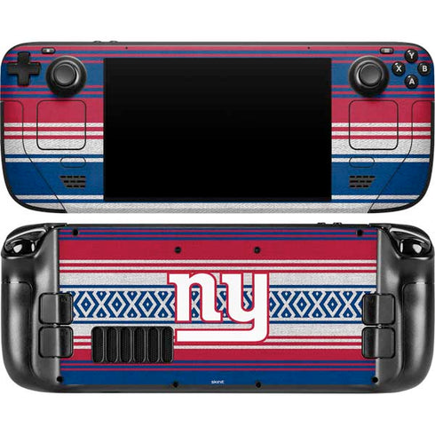 NFL New York Giants Trailblazer Steam Deck Handheld Gaming Computer OLED Skin