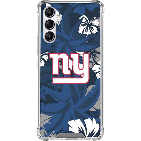 NFL New York Giants Tropical Print Gabb Phone 4 Clear Case