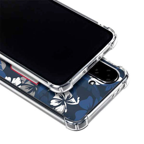 NFL New York Giants Tropical Print Galaxy A36 5G Clear Case