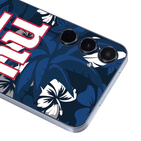 NFL New York Giants Tropical Print Galaxy A55 5G Skin