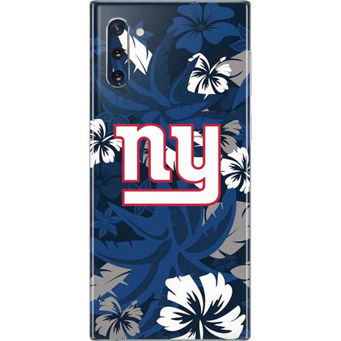 NFL New York Giants Tropical Print Galaxy Note 10 Skin