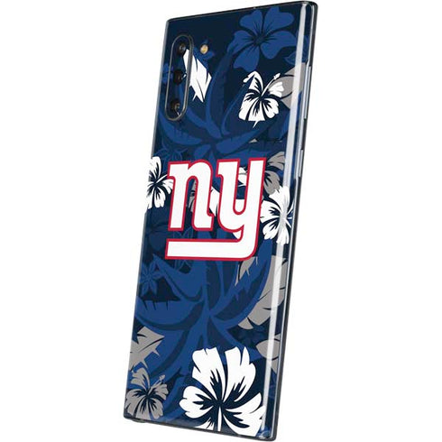 NFL New York Giants Tropical Print Galaxy Note 10 Skin