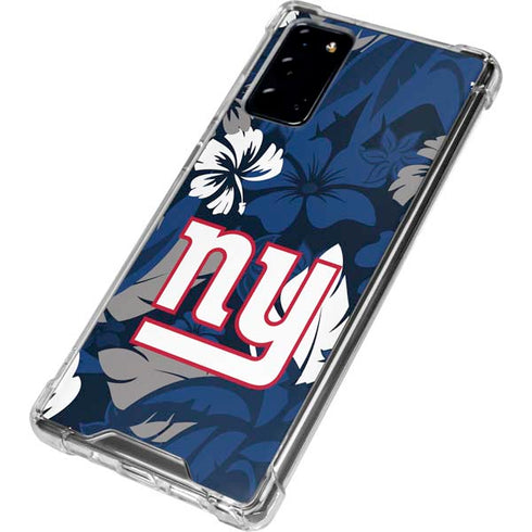 NFL New York Giants Tropical Print Galaxy Note20 5G Clear Case