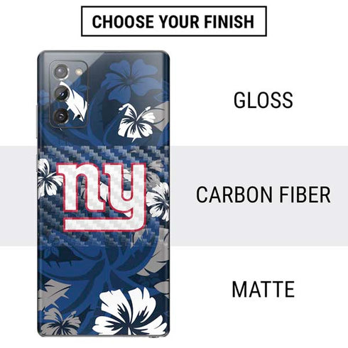 NFL New York Giants Tropical Print Galaxy Note20 5G Skin