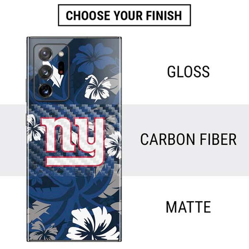 NFL New York Giants Tropical Print Galaxy Note20 Ultra 5G Skin