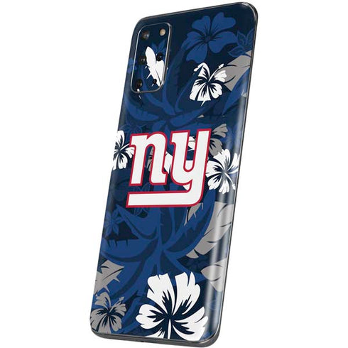 NFL New York Giants Tropical Print Galaxy S20 Plus Skin