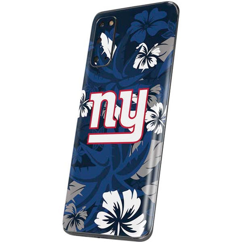 NFL New York Giants Tropical Print Galaxy S20 Skin