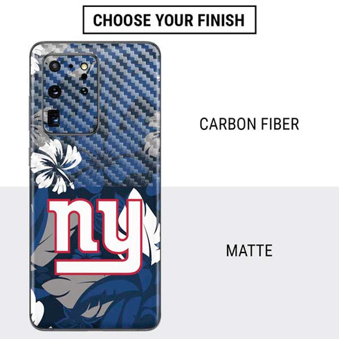 NFL New York Giants Tropical Print Galaxy S20 Ultra 5G Skin