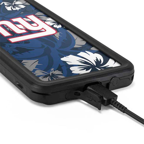 NFL New York Giants Tropical Print Galaxy S20 Waterproof Case