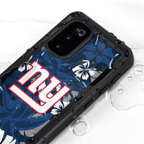 NFL New York Giants Tropical Print Galaxy S20 Waterproof Case