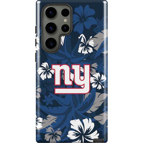 NFL New York Giants Tropical Print Galaxy S23 Ultra Pro Case