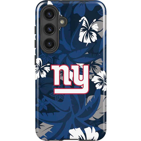 NFL New York Giants Tropical Print Galaxy S25 Plus Impact Case