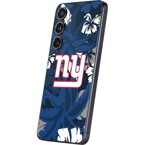 NFL New York Giants Tropical Print Galaxy S25 Plus Skin