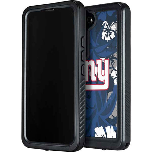NFL New York Giants Tropical Print Galaxy S24 Plus Waterproof Case