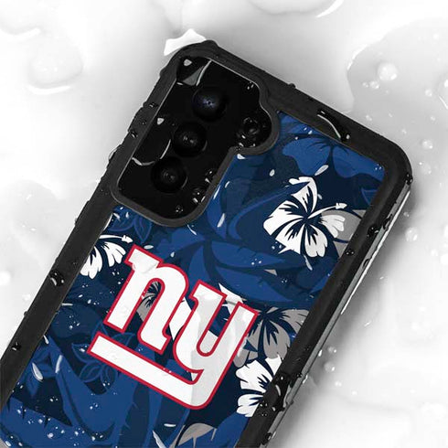 NFL New York Giants Tropical Print Galaxy S24 Plus Waterproof Case