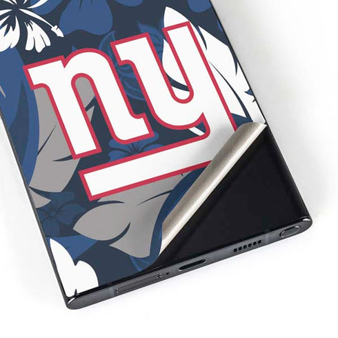 NFL New York Giants Tropical Print Galaxy S25 Ultra Skin