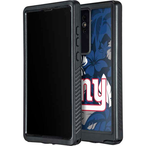 NFL New York Giants Tropical Print Galaxy S24 Ultra Waterproof Case