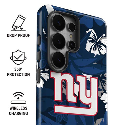 NFL New York Giants Tropical Print Galaxy S26 Ultra Impact Case