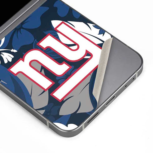 NFL New York Giants Tropical Print Galaxy Z Flip6 Skin