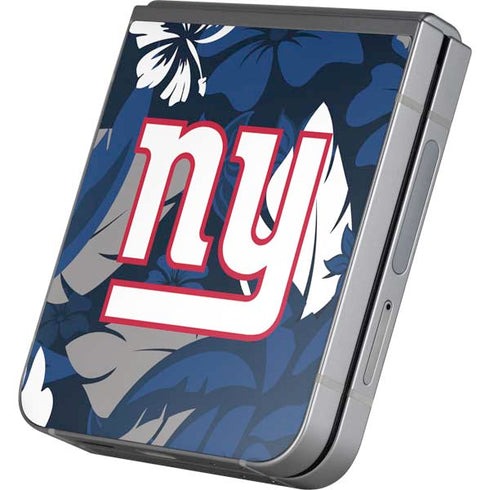 NFL New York Giants Tropical Print Galaxy Z Flip6 Skin
