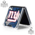 NFL New York Giants Tropical Print Galaxy Z Flip6 Clear Case