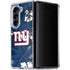 NFL New York Giants Tropical Print Galaxy Z Fold5 5G Clear Case